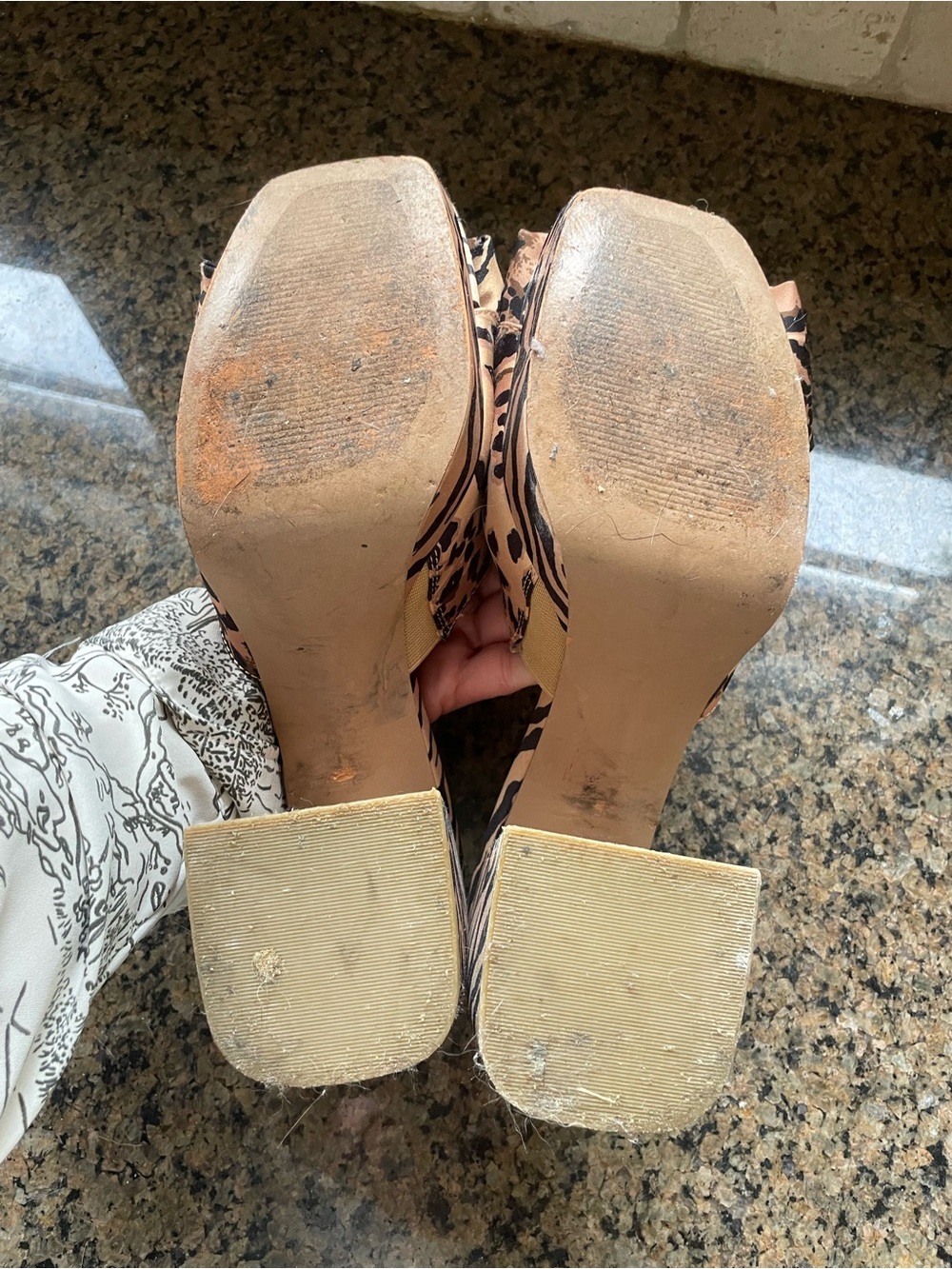 Betsey Johnson Possie Leopard Bow Slide Mules with Gem Accents, Size 11 - Picture 9 of 9